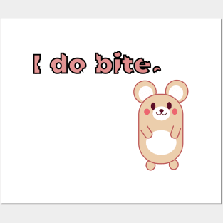 I do bite. cute 2 (Black frame) Posters and Art